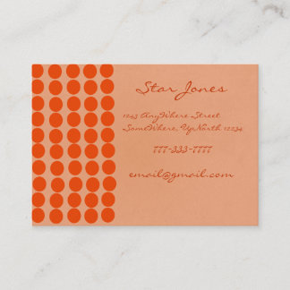 Tarjeta De Visita Orangerie