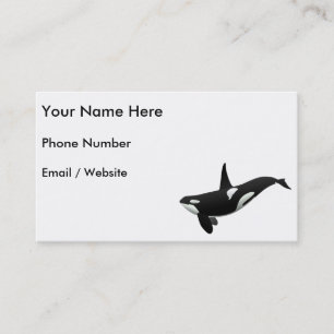 Tarjeta De Visita Orca, orca del Orcinus