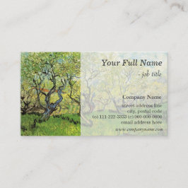Tarjeta De Visita Orchard en Blossom, negocio profesional de arte fi