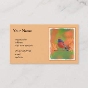 Tarjeta De Visita Orchard Oriole Songbird Pintura original de aves