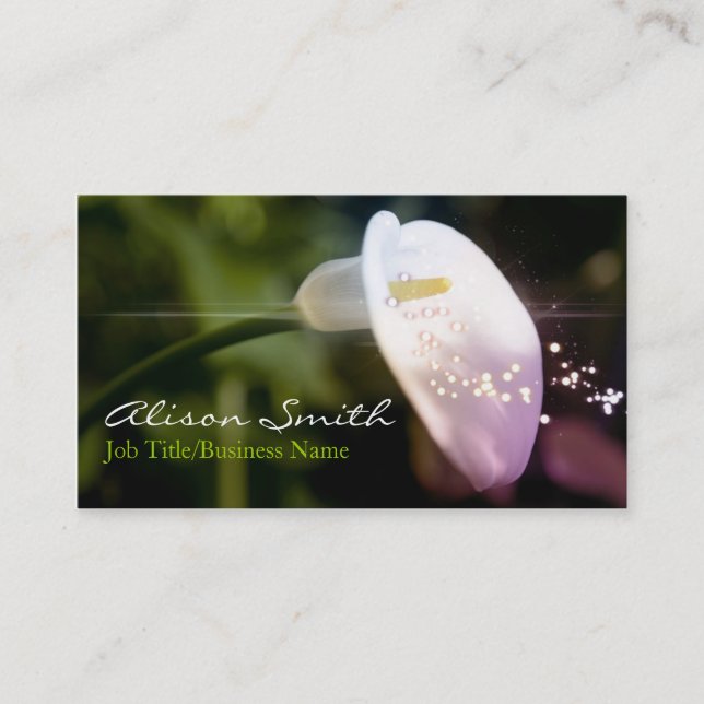 Tarjeta De Visita Orchid Business Card (Anverso)