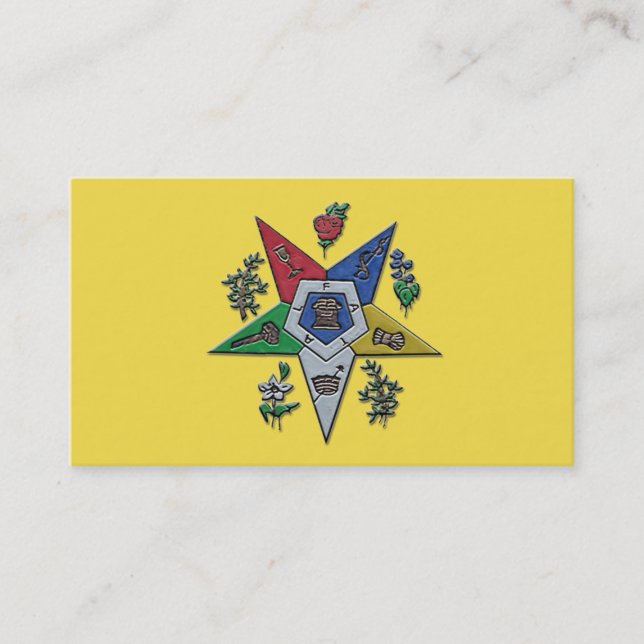 Tarjeta De Visita Orden De La Estrella Oriental (Anverso)