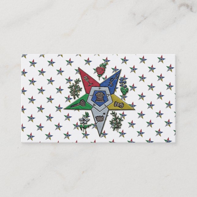 Tarjeta De Visita Orden De La Estrella Oriental (Anverso)