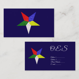 Tarjeta De Visita Orden De La Estrella Oriental (Onda)