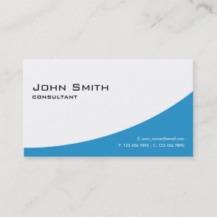 Tarjeta De Visita Ordenador moderno azul elegante llano profesional