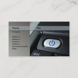 Tarjeta De Visita ordenador/ordenador portátil - técnico