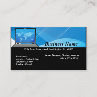 Tarjeta De Visita Ordenador portátil del mundo/tarjeta de la empresa