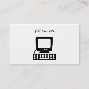 Tarjeta De Visita Ordenador, su nombre aquí