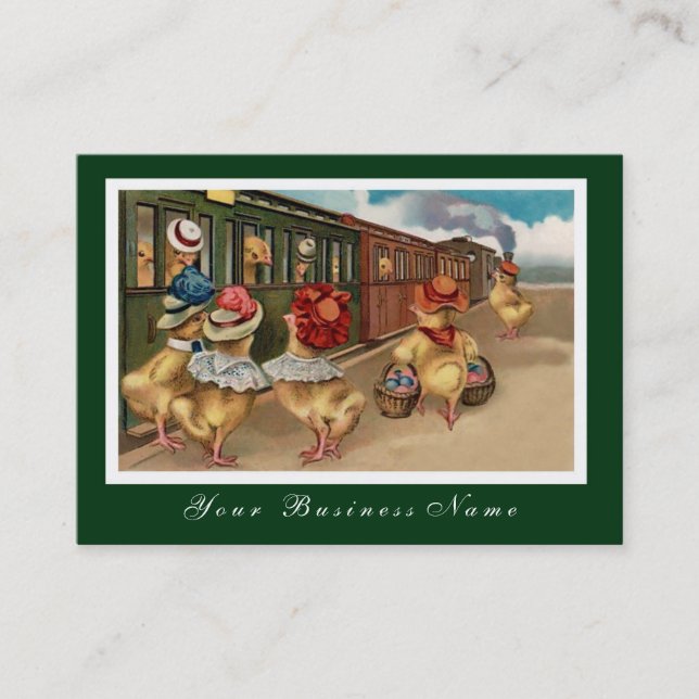 Tarjeta de visita orgánica de la granja de pollo (Anverso)