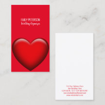 Organizador de Bodas Corazón Rojo 3D