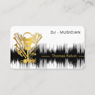 Tarjeta De Visita  Organizador de Eventos de Instrumentos Musicales 