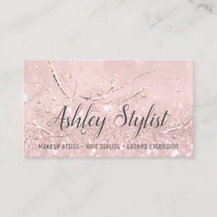 Tarjeta De Visita Organizador de eventos Hair Salon Lash