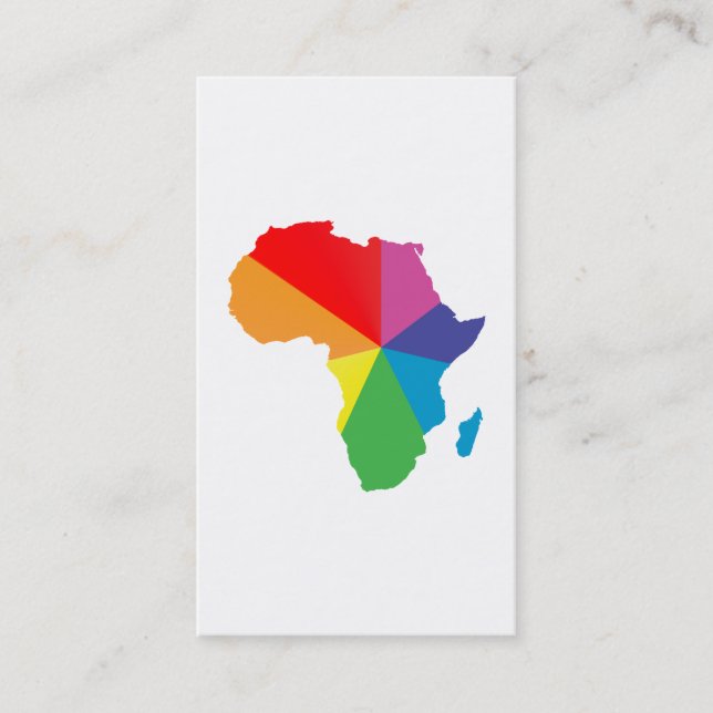 Tarjeta De Visita orgullo africano. (Anverso)