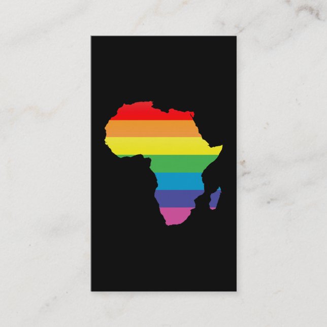 Tarjeta De Visita orgullo africano. (Anverso)