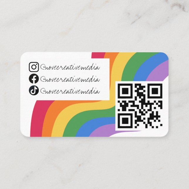Tarjeta De Visita Orgullo feliz (Reverso)