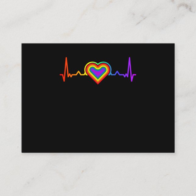 Tarjeta De Visita Orgullo gay LGBTQ (Anverso)