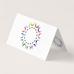 Tarjeta De Visita Orgullo Tiempo Crescent Diseño de Luna