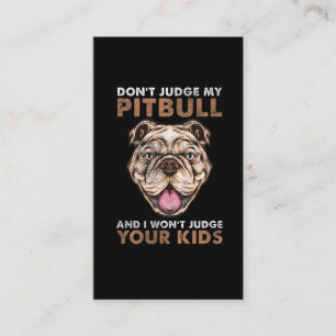 Tarjeta De Visita Orgullosa madre de perro de Pitbull, madre de pitb