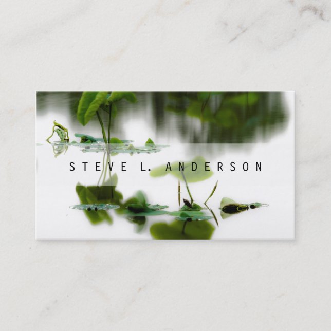 Tarjeta De Visita ©Oriental Zen Nature Photography Pads Pond Lily Pa (Anverso)