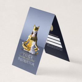 Tarjeta De Visita Origami Gold Yoga Meditation Catwoman Lista de pre