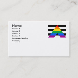 TARJETA DE VISITA ORIGINAL DE LA BANDERA DEL ALIADO
