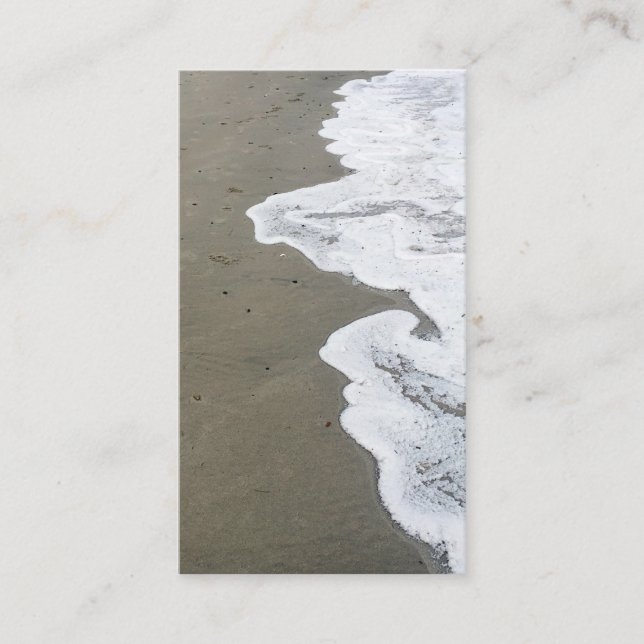 Tarjeta De Visita orilla de nieve (Anverso)