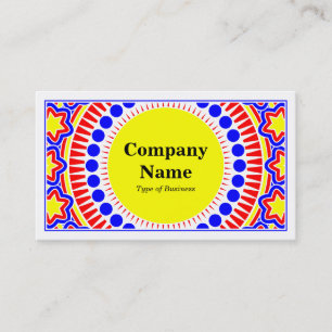 Tarjeta De Visita Ornamental 01 v2 - Colorido