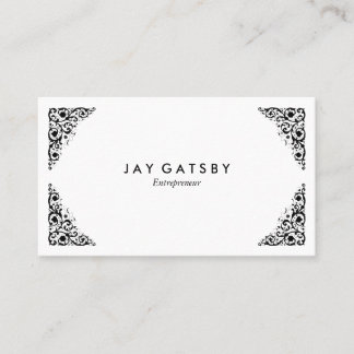 Tarjeta De Visita Ornamental Vintage Victoriano Personalizado