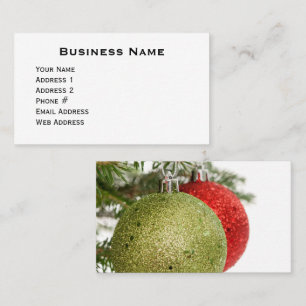 Tarjeta De Visita Ornamentos del navidad