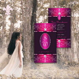 Tarjeta De Visita Ornamentos ornamentos ornamentos ornamentos rosado