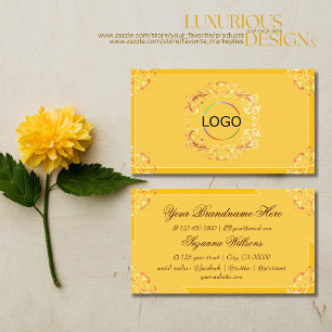 Tarjeta De Visita Ornate Tangerine Naranja con Inspiración de Moda c
