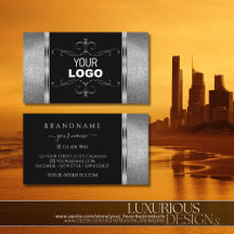 Ornato de Purpurina de plata negra con logotipo