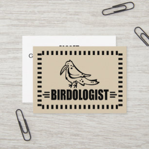 Tarjeta De Visita Ornitólogo Divertido Observador de Aves Twitcher O