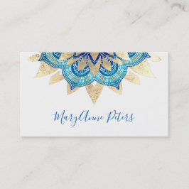 Tarjeta De Visita oro azul y falso