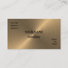 Tarjeta De Visita Oro cepillado