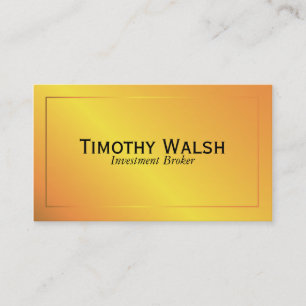 Tarjeta De Visita Oro clásico