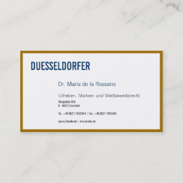 Tarjeta De Visita Oro como color 