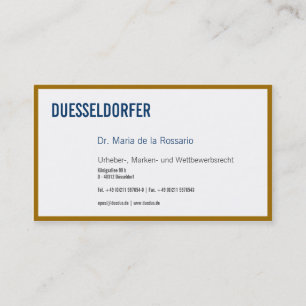 Tarjeta De Visita Oro como color 
