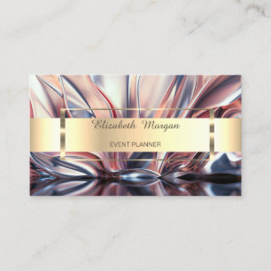 Tarjeta De Visita Oro de moda profesional Abstracto de raya