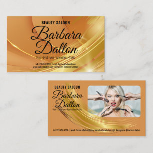 Tarjeta De Visita Oro de Terracota Beige. Accesorios para empresas