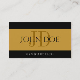 Tarjeta De Visita Oro de YourJobTitle/barra de oro