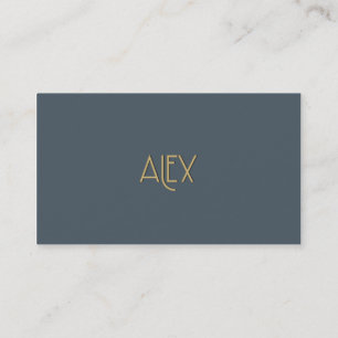 Tarjeta De Visita Oro elegante personalizado Alex del art déco