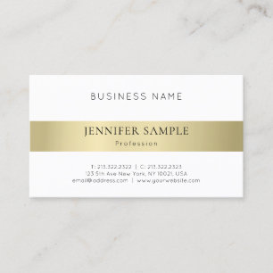 Tarjeta De Visita Oro elegante profesional moderno y sencillo minima