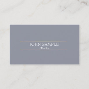 Tarjeta De Visita Oro gris profesional del diseño moderno elegante