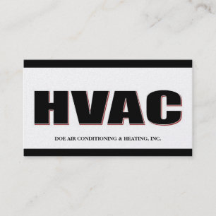 Tarjeta De Visita Oro intrépido del técnico de la HVAC