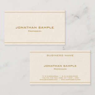 Tarjeta De Visita Oro Lujoso Moderno Elegante Profesional Personaliz