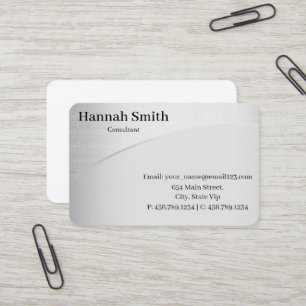 Tarjeta De Visita Oro Metal Profesional Elegante Moderno Negro