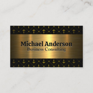 Tarjeta De Visita Oro metalizado   Patrón de anclaje