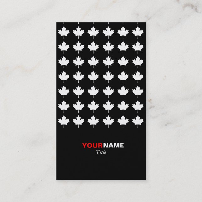 Tarjeta De Visita Oro moderno del arce de Groupon (Anverso)