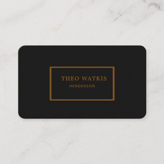 Tarjeta De Visita Oro negro edición código qr (Anverso)